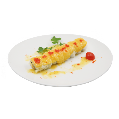 California maki salmón con mango