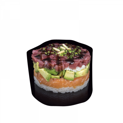 Tartar de salmón y atún