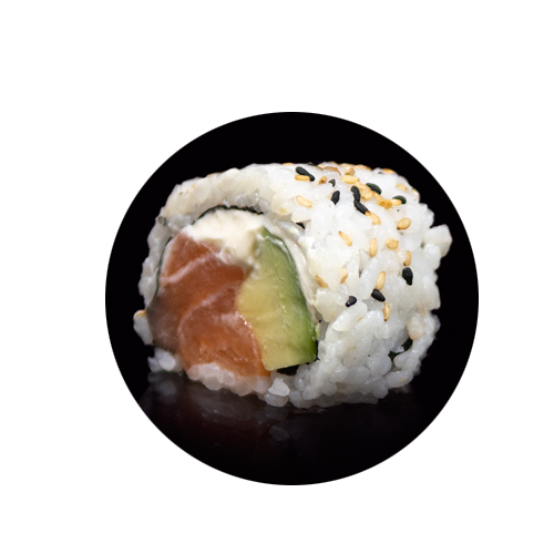 URAMAKI de salmón y queso