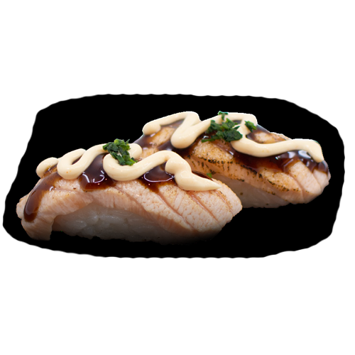Nigiri de Salmón Flambiado